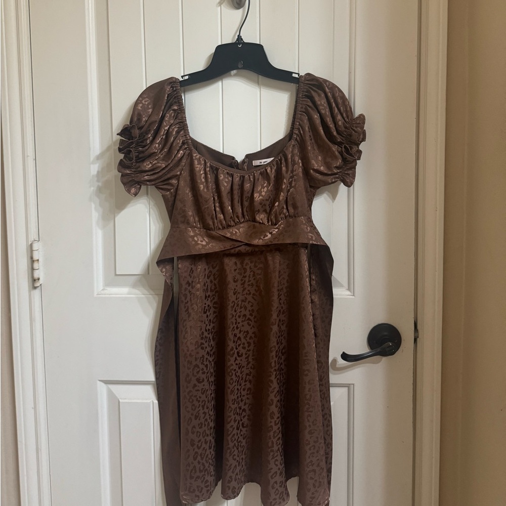 CHEETAH PRINT | BROWN | SILK | TIE | MINI